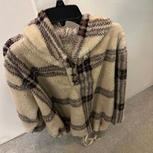 Como Blu Plaid Fleece Jacket